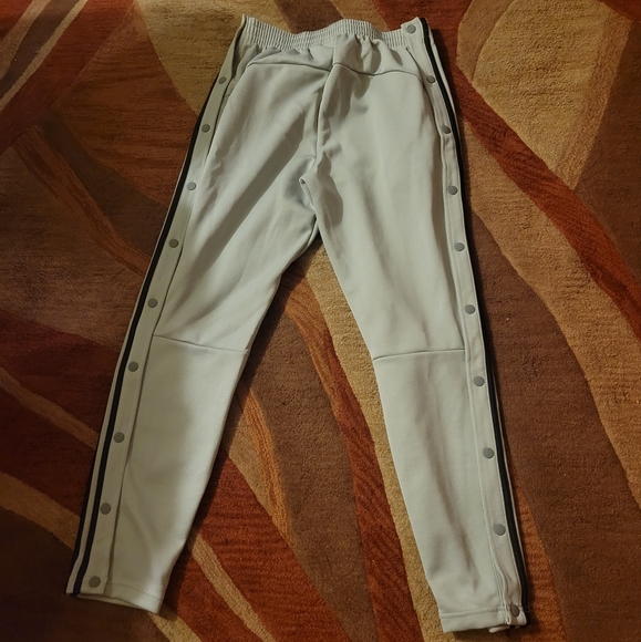 Adidas joggers buttons on sides, size M gray - Picture 2 of 5